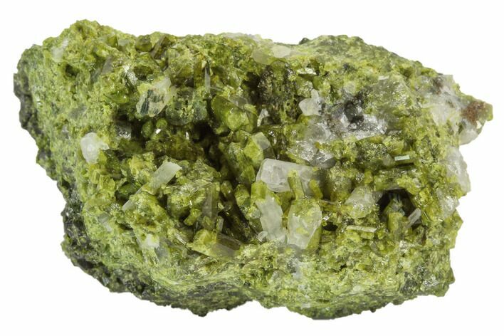 Epidote & Quartz Crystal Cluster - Peru #98955